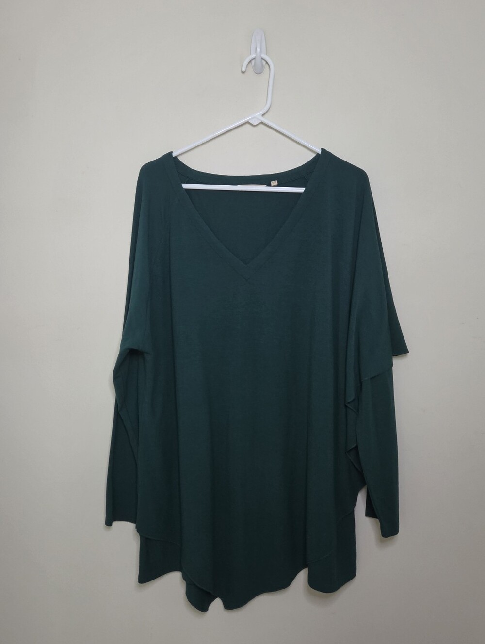 Women's Soft Surroundings Green Long Sleeve Top Sz 1X